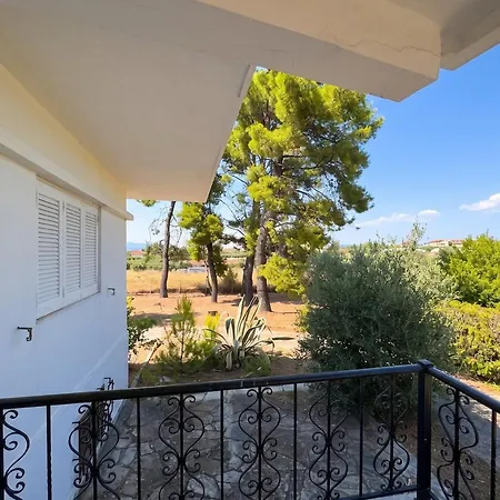 Potidea Private Garden 4,000 M Plot Sea View Bbq Ferienhaus *